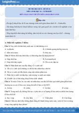 Đề thi học kì 2 Sinh 10 Cánh diều - Đề số 10
